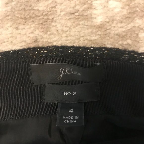 J. Crew wool pencil skirt with gold thread - Picture 4 of 4